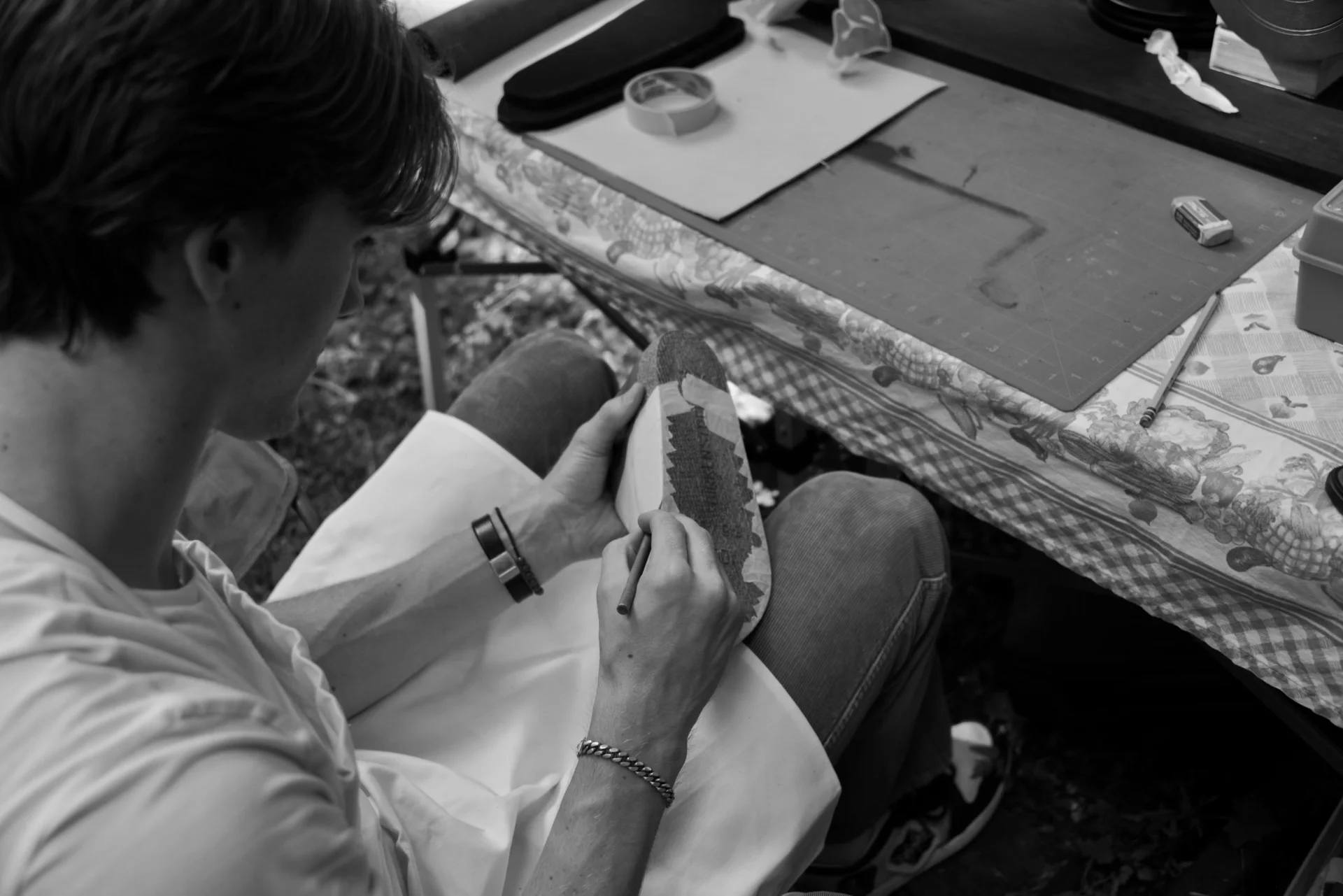 Removing Tape from Birkenstock Footbed